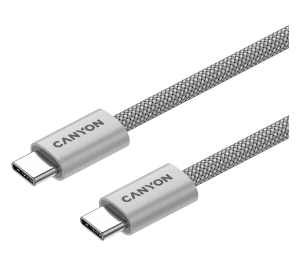 CANYON Kabel OnWire 60MG C-C 60W Magnes w oplocie 1m Szary - 1348468 - zdjęcie 3